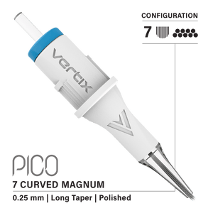Vertix Pico 7 Magnum Curved PMU cartridge needle, single piece